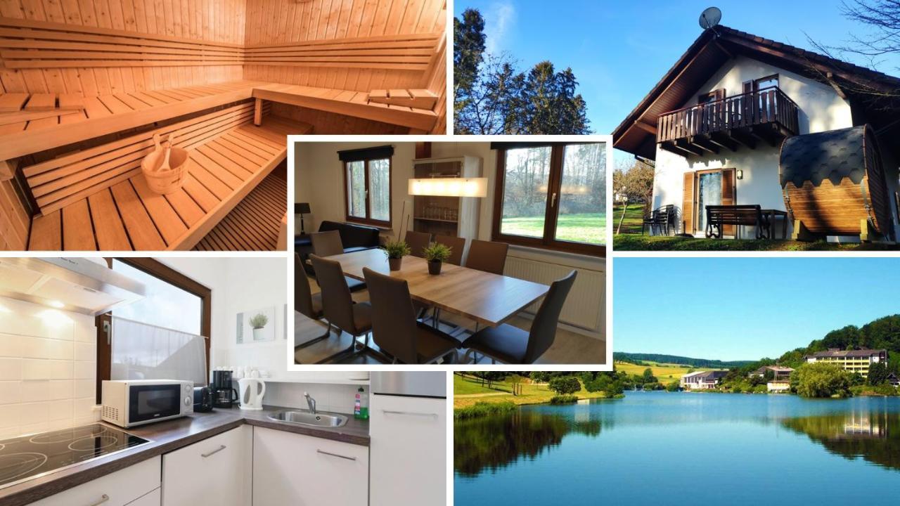 Seepark Kirchheim Ferienhaus Bei Zeta Mit Sauna Exterior foto