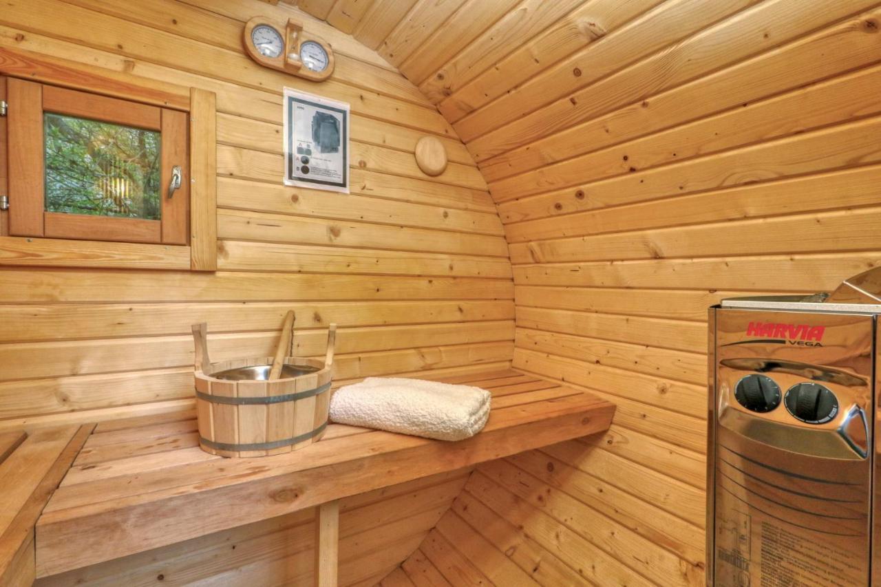 Seepark Kirchheim Ferienhaus Bei Zeta Mit Sauna Exterior foto